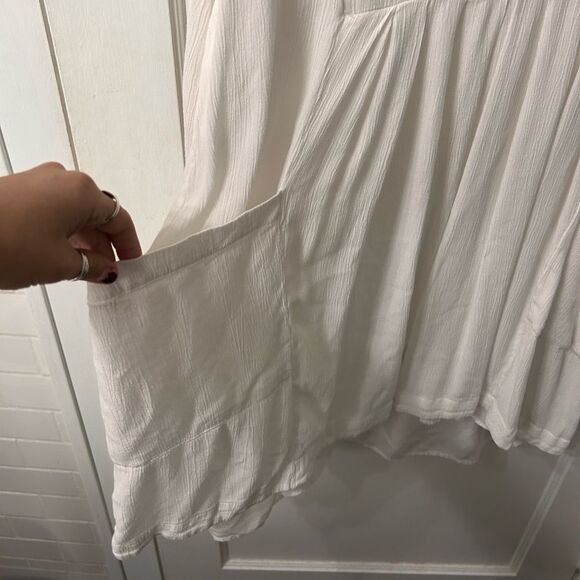 Free People White Dress with Floral Embroidery - Picture 5 of 7